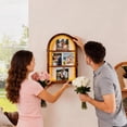 thumbnail image 4 of SLUMLOVE 10x16" Shadow Box Frame,Large Deep Shadow Box with Removable Shelves, Linen Back & Acrylic Door, Display Cases for Medals, Photos, Keepsakes, Wedding Bouquet, Pet, 4 of 7