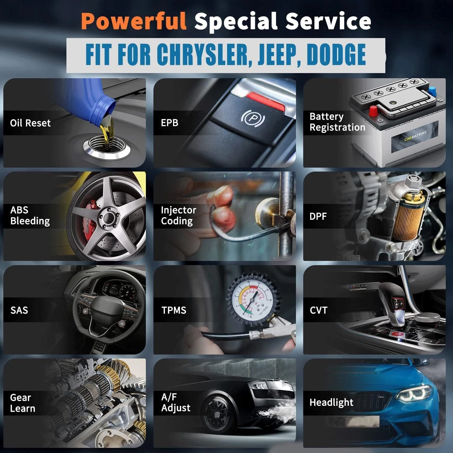 Foxwell NT510 Elite Car Scanner Bidirectional Control Test Diagnostic Tool OBDII Code Reader OBD2 Scanner Full System Full Maintenance Reset Automotive Scanner for All Cars EOBD OBD Scanner,Chrysler