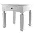 thumbnail image 2 of Furniture of America Vera Rustic Wood 1-Drawer End Table in Antique White, 2 of 7