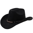 thumbnail image 1 of Western Cowboy Hat For Outdoor Adventure Travel Riding And Country Style Craftsmanship With Curved Brim And Timeless Appeal, 1 of 3