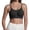 Black, variant on Women Bras plus Size Front Hook Women's Solid Color Seamless U Neck Bra
