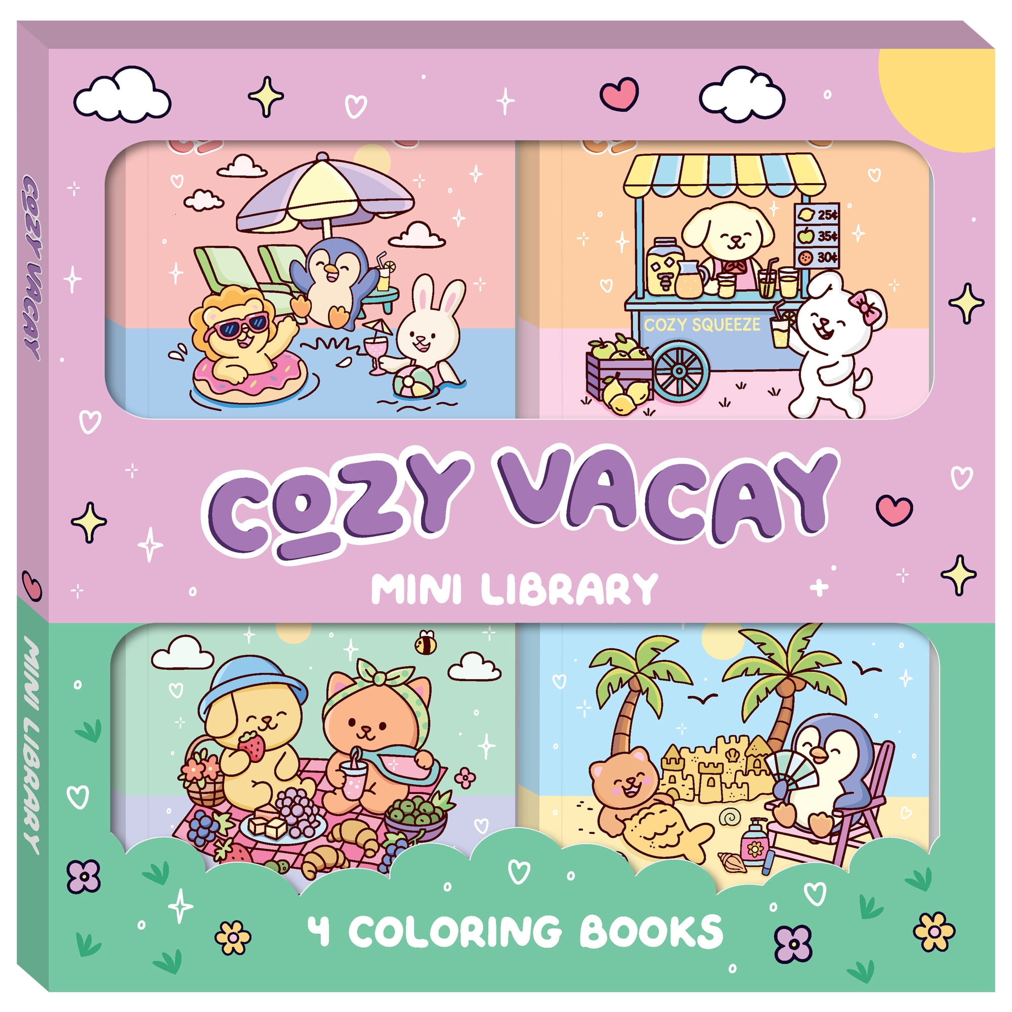Cozy Coloring Mini Library 4-Pack - Paperback