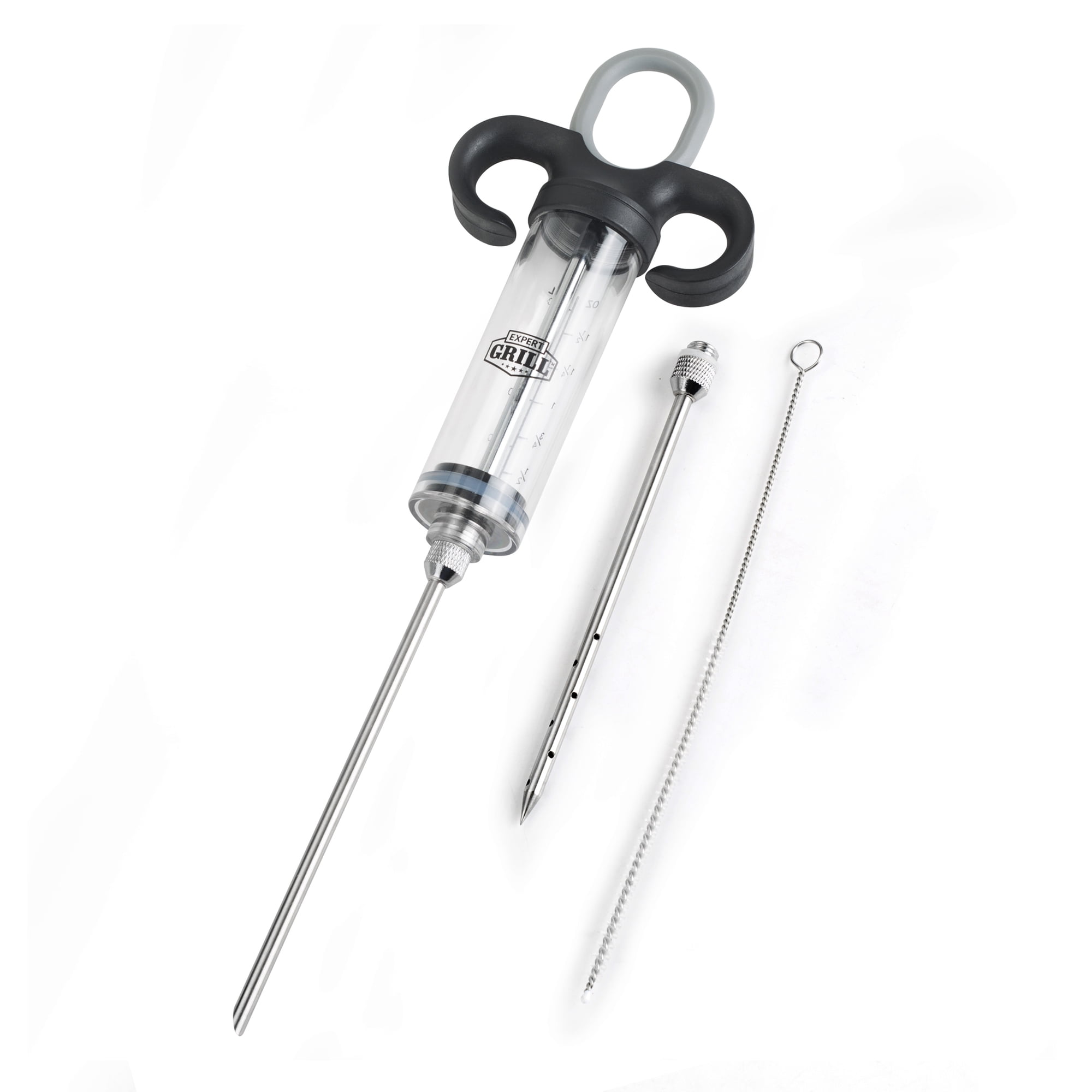 Expert Grill Stainless Steel Meat Injector Syringe Kit with 2 Marinade Needles