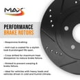 Max Advanced Brakes Brake Kit for 1999 2000 2001 2002 2003 Mazda Protege w/ 1.6 L4 Engine