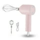 thumbnail image 1 of Ounissouiy Batidor de huevos eléctrico, mezclador de alimentos portátil inalámbrico USB, 3 velocidades, batidora de para hornear en la Herramientas y accesorios para hornear Rosa, 1 of 6