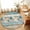 Blue, variant on Entryway Rug 2'x3', Beach Coastal Kitchen Runner Rugs Non-Slip Carpet Mats, Nautical Shell Starfish Coral Summer Bedside Rugs Runners Washable Floor Carpet for Bathroom Laundry Room