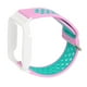 thumbnail image 4 of Correa de reloj de silicona transpirable con funda protectora, accesorio apto para Mi Band 7 Pro, funda rosa, verde y blanca, 4 of 5