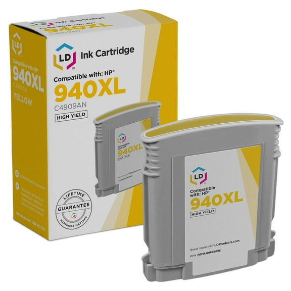 LD Products Compatible Replacement for HP 940XL/C4909AN HY Yellow Ink Cartridge