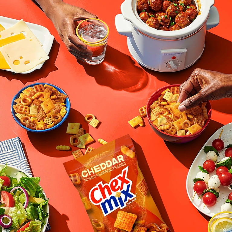 Chex Mix, Cheddar Snack Mix, 17.5 oz, Multipack, 10 ct - Walmart.com
