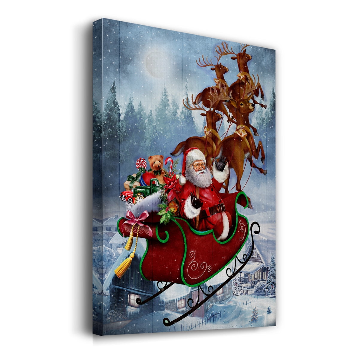 Santa's Sleigh- Gallery Wrapped Canvas
