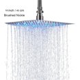 Bathroom LED Large Rain Shower Head High Pressure Without Shower Arm