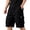 Black #015, variant on Cargo Shorts for Men Elastic Waist Drawstring Lightweight Hiking Shorts Breathable Stretch Casual Shorts, XL