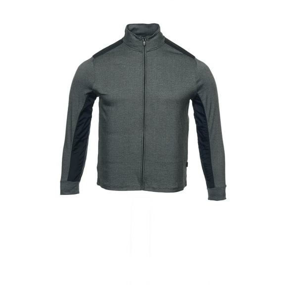 Perry Ellis Black Heather Full Zip Sweatshirt , Size 2XLarge