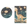 thumbnail image 5 of Yayeee Garden Flag 28" x 40" Double Sided Outdoor Yard Lawn Holiday Decorations, Dinosaur at Night, 5 of 6