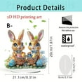 thumbnail image 2 of Easter Bunny Decorations for Tabletop, Easter Eggs Bunny Centerpiece, 2d Easter Bunny Desk Easter Decor for Home Table,Acrylic Bunny Ornaments,Easter Decorations for The Home Indoor Holiday Decor, 2 of 7