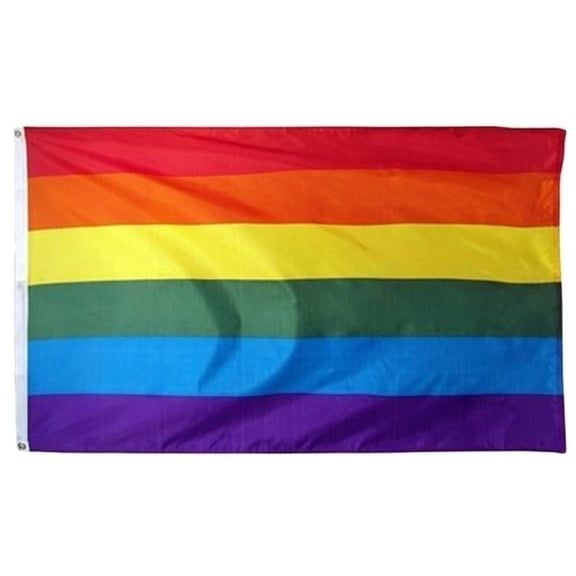 Rainbow Pride Flag 3x5 Outdoor-LGBTQ Flags Pride Flag Sewn Stripes Vivid Color Heavy Duty Polyester Flags
