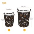 thumbnail image 3 of Honeii Pirate Skulls Print Laundry Hamper Basket,Baby Nursery Woven Storage Basket for Toys Bin,Pillows,Blankets,Clothes-Medium, 3 of 6