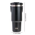 thumbnail image 2 of Taza de viaje de 900ML, aislamiento de doble capa de acero inoxidable para trabajo, campo, Fitness, 2 of 9