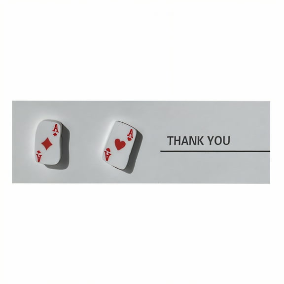 DESIGNICE Stud Earrings,Silver Plated Women'S Jewelry,Ace of Hearts Studs Earrings for Women,Style1