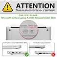 thumbnail image 2 of Case for 13.8 Inch Microsoft Surface Laptop 7 2024 Model 2036, Heavy Duty Plastic Hard Shell Laptop Cover with Kickstand, Keyboard Skin, Screen Protector, 2 of 6
