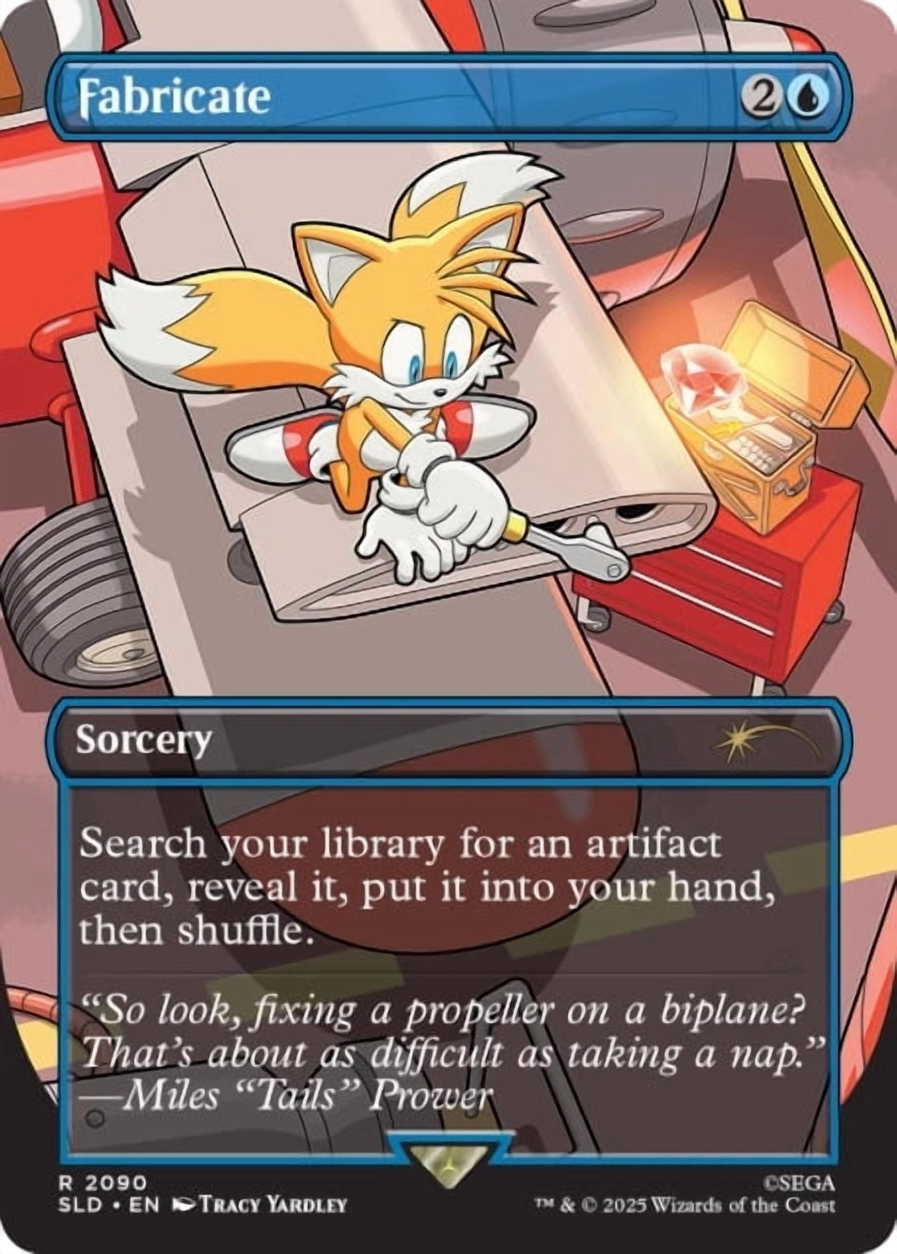 Magic The Gathering Secret Lair - Sonic: Chasing Adventure Rainbow Foil Edition