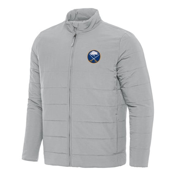 Men's Antigua Gray Buffalo Sabres Swelter Full-Zip Puffer Jacket