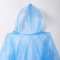 thumbnail image 6 of TGPMGRZ Rain Ponchos for Women Rain Coat Waterproof Disposable Lightweight Poncho with Hood Light Blue One Size, 6 of 9