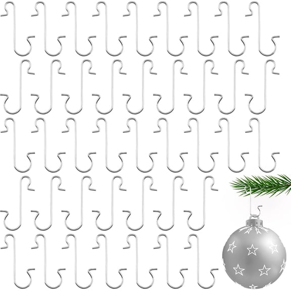 100 Pack Ornament Hooks, Christmas Ornament Hooks, Hooks for Christmas Ornaments, Christmas Tree Hooks for Ornaments, Ornaments Hooks for Christmas Trees, Christmas Tree Decoration Hangers