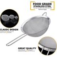 thumbnail image 3 of Sieve Set In Three Different Sizes - Metal Sieve Made Of Stainless Steel, Fine Mesh Sieve - Kitchen Sieve Stainless Steel, 3 of 5