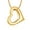 Golden, variant on Small Love Heart Urn Necklace for Ashes Keepsake Memorial Cremation Jewelry Stainless Steel Ashes Holder Memorial Gift