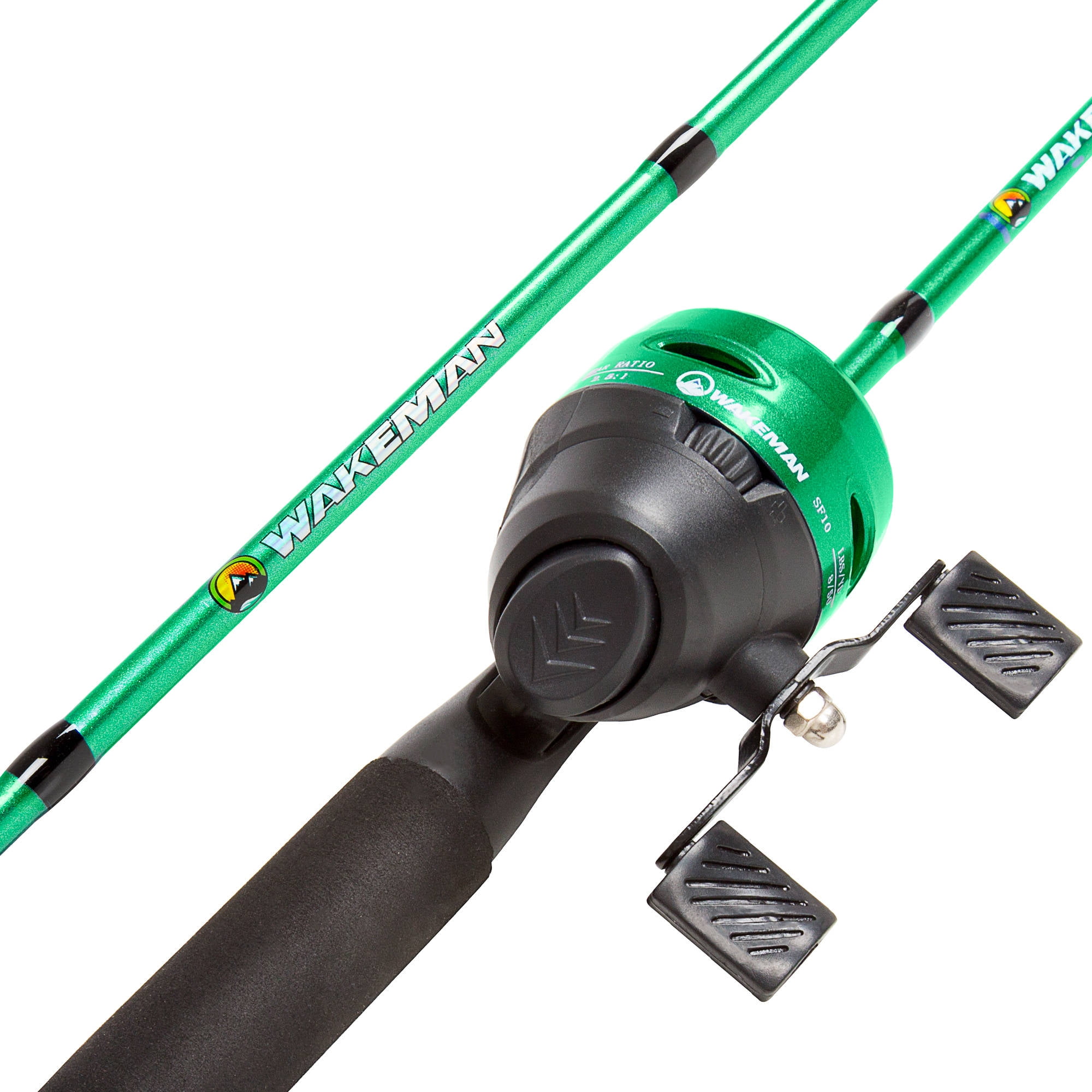 green fishing pole