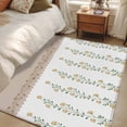 thumbnail image 4 of 3'x5' Area Rugs, Beige Floral Indoor Outdoor Area Rug for Living Room Bedroom, Spring Summer Botanical Flowers Washable Bathroom Rugs Kitchen Floor Carpet Mats Home Decor Aesthetic, 4 of 8