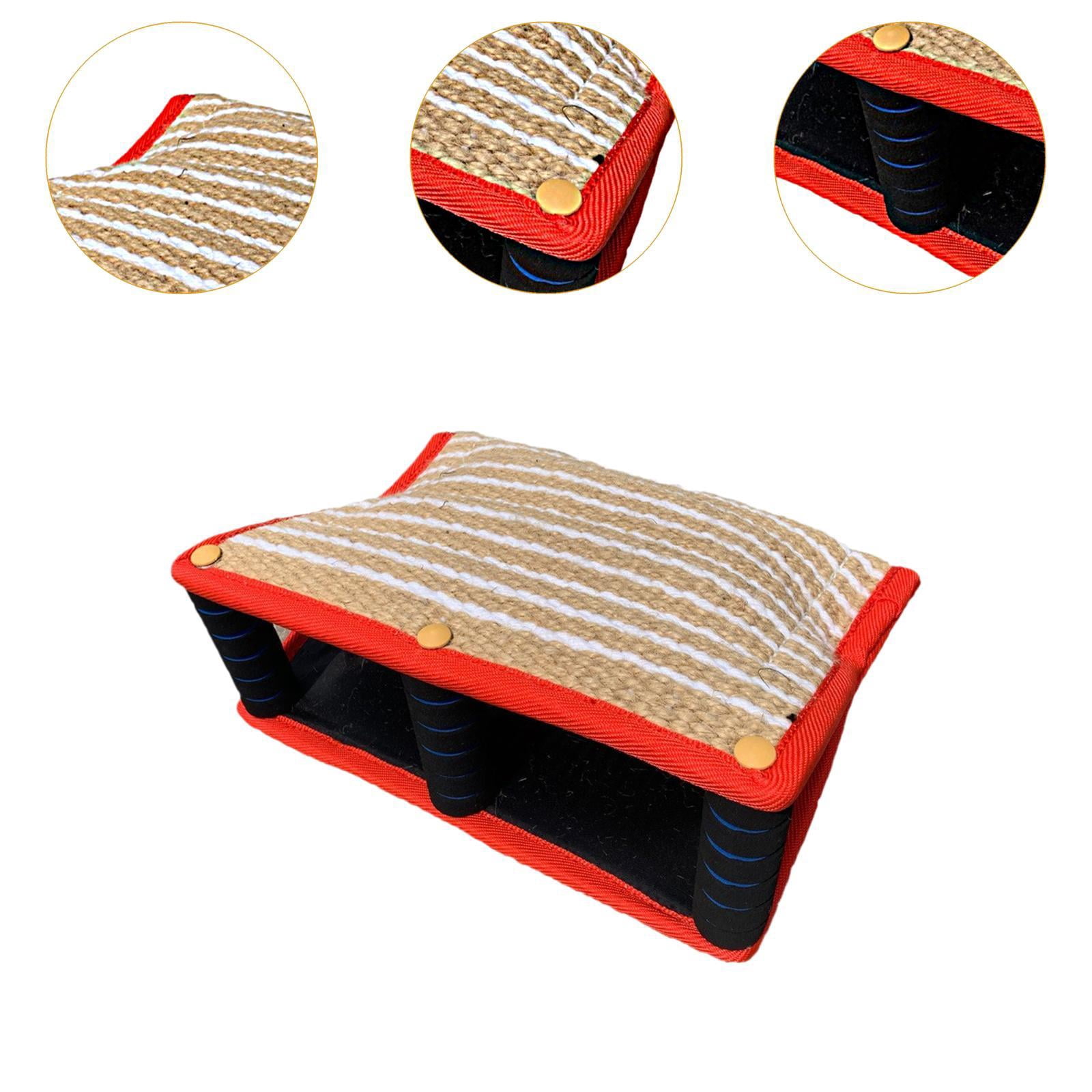 oshhni Dog Bite Pillow Bite Training Interactive Toy for Huskies Labradors red
