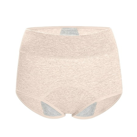 QIJUNTUO Women s High-Waisted Tummy Control Thong  Seamless Postpartum Recovery Cotton Panty with Butt Lift & Odor-Resistant