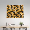 thumbnail image 4 of Bingfone Black Marble Pattern Sunflower Tapestry Wall Hanging Decor for Living Room Bedroom Dorm Classroom Office Decor 29x37 Inch, 4 of 8