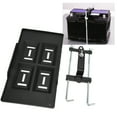 thumbnail image 4 of Battery Tray Bracket Kit, Strong Loading High Strength Battery Retaining Clamp Recessed Slots Solid Construction  For 27 30 31 Series Batteries, 4 of 8