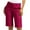 A-Hot Pink, variant on Wyobmus Womens Shorts Casual High Waisted Elastic Pleated Trendy Summer Shorts Dressy Business Work Shorts With Pockets S-2X A-Brown