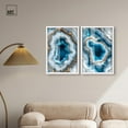 thumbnail image 3 of Gilded Geode Eye Duo Set Shadowbox Blue Wall Art by Art Remedy, White Frame, 16 x 24, 3 of 6
