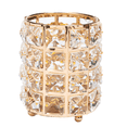 thumbnail image 1 of Estrela - Soporte para brochas de maquillaje de cristal hecho a mano, lápiz de cejas, colección de vasos, organizador de almacenamiento de cosméticos para tocador, baño, dormitorio, escritorio de, 1 of 5