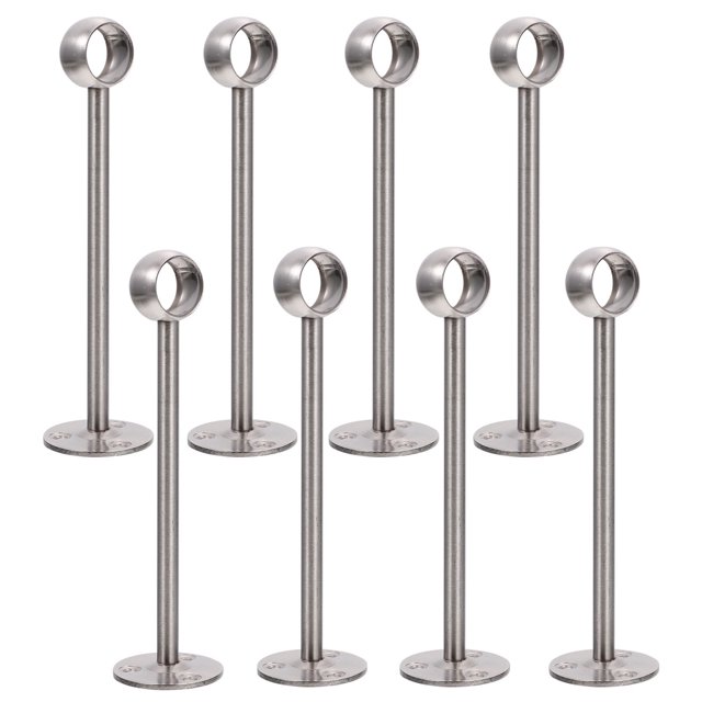 8 piezas de soportes de montaje en techo, soporte para barra de cortina, gancho de techo, soporte para barra de armario