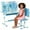 Blue #3, variant on YNCE Study Desk with Chair for Kids 3-12, Height Adjustable Kids Functional Desk & Chair Set - Density Board Golden Distance Scientific Separation Child's School Study Writing Tables