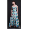 thumbnail image 3 of Bimba Floral Ladies Printed Resort Maxi DrawstringDressSpaghetti Strap Beach Wear-X-Large, 3 of 5