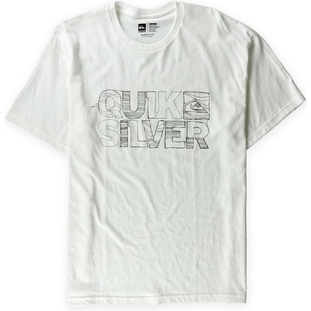 Camiseta Gráfica Quiksilver Option Alt Hombre Blanca Grande