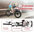 thumbnail image 2 of QEEKA 20" Kids Mountain Bike,Boys Girls Bike for Ages 6-12 with 7 Speeds Suspension Fork Disc Brakes,Rider Height 48-60 Inch,Christmas Birthday Gifts Kids Bicycles,Pink, 2 of 11