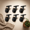 8 inch 8 pack-8 Pack, variant on 12 inch 6 Pack Industrial Pipe Shelf Brackets, Black Iron Rustic Wall Mounted DIY Shelving