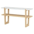 thumbnail image 7 of MAYEERTY Narrow Console Table with Marble-Effect Top and Open Shelf for Entryway, Hallway, Living Room, Natural, 7 of 7