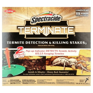 Spectracide Terminate Termite Detection And Killing Stakes With Pop-Up Indicator, 15 Count