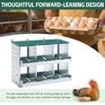 thumbnail image 4 of 6 Compartments Chicken Nesting Box for Laying Eggs, Roll Away Chicken Laying Boxes, Green, 4 of 8