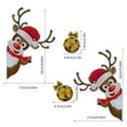 thumbnail image 3 of ABODELINE Christmas Magnets Decor Reflective Car Decorations Xmas Magnetic Stickers Christmas Garage Door Decals Light Bulb Santa for Car Garage Door Refrigerator Holiday Party Decor(Reindeer,25 Pcs), 3 of 6