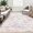 Colorful, variant on Twister.CK Washable 8' x 10' Vintage Striped Area Rug, Soft Living Room Rug Stain Resistant Indoor Carpet Non Slip Low Pile Floor Cover for Bedroom Dining Room, Black